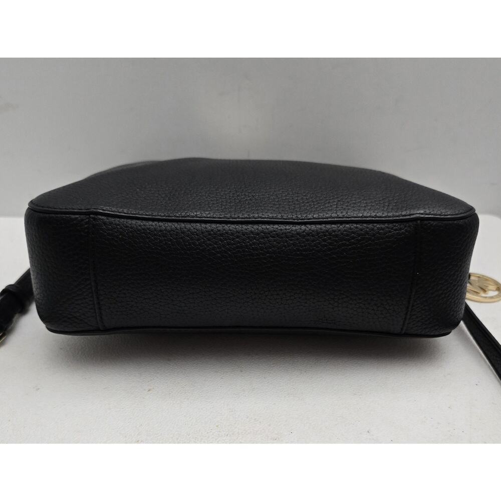 Michael Kors Jet Set Messenger Bag Black Leather Crossbody - Picture 7 of 13